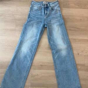 Bayeas Light Blue Women's Wide Leg Jeans